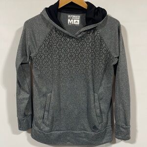 Adidas athletic fleece hoodie sweatshirt, M